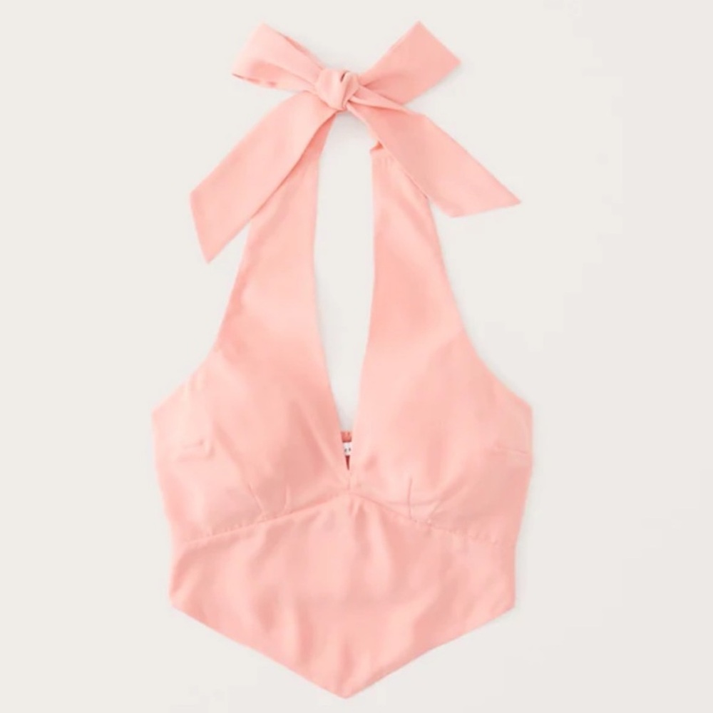 Abercrombie & Fitch Women's Pointed Hem Halter Top